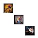eCraftIndia Set of 3 Spritual Matt Textured Framed UV Art Painting RS.509.00