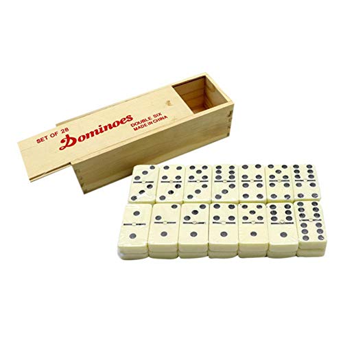 Preisvergleich Produktbild Cypressen Dominos Set PVC-Material Classic Numbers Table Game Holz Aufbewahrungsbox