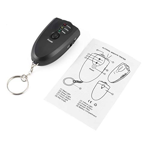 Preisvergleich Produktbild leoboone Professioneller beweglicher Keychain Entwurf LED Alkohol Tester Alkoholtester Alkohol Analyzer Diagnosewerkzeug