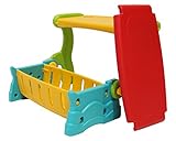 Clamaro ‚SwitchBench‘ 2in1 Kinder Sitztruhe mit Klapptisch oder Rückenlehe und geheimer Truhe, einfach die Sitzbank mit Lehne in eine Sitzbanktruhe mit Tisch umklappen, flexible Indoor und Outoor Kindersitzgruppe aus wetterfestem Kunststoff für den Garten oder im Kinderzimmer - 7