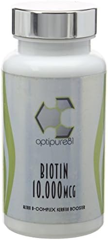 Optipure81's Biotin 10,000 mcg 120 Advanced Vitamin-B Matrix Tablets