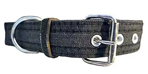 Forever99 Pet Shop Fabric Dog Collar Neck Belt for Large Dogs (Black)
