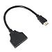 Produktbild hdmi adapter 20 cm Kolylong® 720p, 1080i und 1080p Aktive HDMI 1-2 Split Doppel Signal-Adapter-Konverter für Plasma, Digital, TFT / LCD und HD / TV black