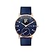Produktbild Withings Steel HR Hybrid Smartwatch - Fitnessuhr mit Herzfrequenz und Aktivitätsmessung  , 36mm - blau, blau Lederband