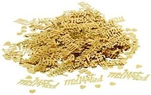 CSC Imports Metallic Confetti - Gold Just Married