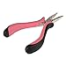 Beauty7 Micro Ring Hair Extension Pilers 1 piece Pink/Black Mixed Colors