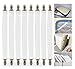 Produktbild Agoer Verstellbare Elastische weiß Bettlakenspanner mit Metallklammern,Betttuchspanner Spannbettlakenhalter für Tischdecken Decken Tuch Matratzen Matratze oder Sofa (8 Pack)