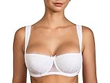  Balconett Halbschale Push up Bügel mit extra Kissen/Dirndl BH Weiss 70 75 80 85 90 95 100 A B C D E F Größe 80 B