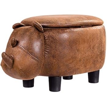 COSTWAY Tierhocker für Kinder, Kinderhocker gepolstert, Sitzhocker mit