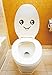 Produktbild RUIPENGPENG Wandbild Zitat Aufkleber Aufkleber wasserdicht Abnehmbare für Wohnzimmer TV Hintergrund Kinder Baby Nursery 3D Smiley kostenlos Toilettenpapier auf Europa und die Vereinigten Staaten.