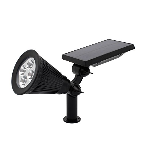 4x LED Solar Strahler Gartenleuchten Warmweiß Landscape Spotlight für Garten Beleuchtung - 2