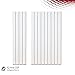 Produktbild Design Paneelheizkörper einlagig weiss mit Mittelanschluss verschiedene Größen (1200 x 300)