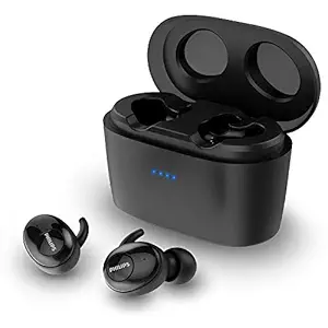 Philips Audio Tws Shb2515 Bluetooth Truly Wireless In Ear Earbuds With Mic, 110+ Hr Playtime (5+110), 3350 Mah Power Bank, 6 Mm Drivers, Voice Assistant (Black)
