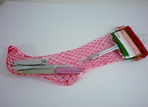 SALLY HANSEN la cross 4pc christmas stocking treat.. nail clip scissors tweezer