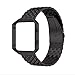 Produktbild Tonsee Echter Edelstahlarmband Smart Band Uhrenarmband für Fitbit Blaze (schwarz)