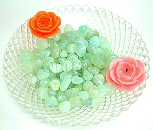 Ourique Aqua Onyx Pebbles for Decoration - Decorative Stones and Pebbles for Home and Table Decor - Pebbles Stones for Plants Pots, Garden Decor (900 Grams)