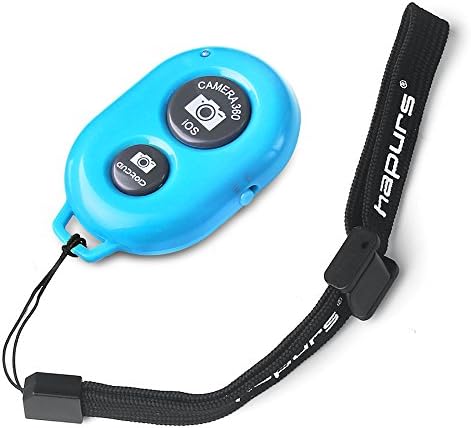 Hapurs Bluetooth Wireless Selfie Remote Control Camera Shutter Release Self Timer for iPhone 6 6 Plus 5S 5C 5, iPad Air Mini, Samsung Galaxy S6 S5 S4 Note Tab, Google Nexus, HTC, Sony and other iOS Android Phones