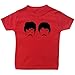 B-Shirts  Music Baby T-Shirt. Lennon And Mccartney. The Beatles. 6-12 months Red - Black Vinyl