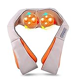 Gokiu Appareil de Massage shiatsu Cervical Masseur/Massage de Neck Épaule avec Protection Contre Surchauffe Fonction pour dans Le Bureau/Domicile/Voiture,A