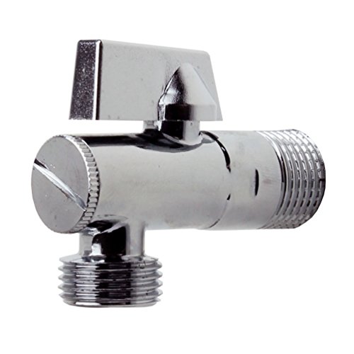 Design Eckventil 2 Stück für Küche und Bad 1/2 Zoll / Eckregulierventil / Wasseranschluss / Verteiler / Absperrventil für Warmwasser und Kaltwasser von SANIXA® mit Filter JL19SETE38 - 2
