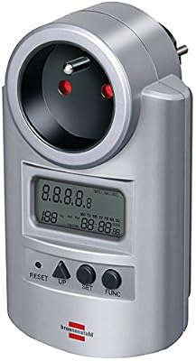 Brennenstuhl 1506601 Primera-Line Compteur d'energie 230v~ -50 hz-16a-3600w, Gris
