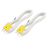 Hauptfarbe: WeiÃŸ, Gelb; Es kann mit einem digitalen Thermometer vom Typ K zur Messung der Gastemperatur verwendet werden.