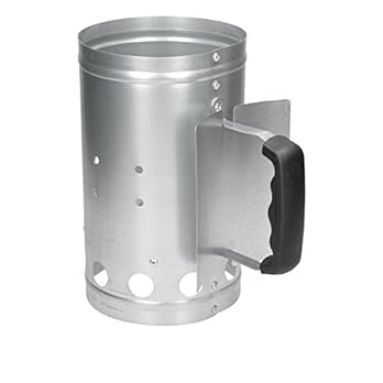 Ecd Germany Grillanzndkamin Aus Verzinkter Stahl Silber Mit Sicherheitsgriff Anzndkamin Anznder Grillanznder Grillstarter Grill Kohleanznder Holzkohle