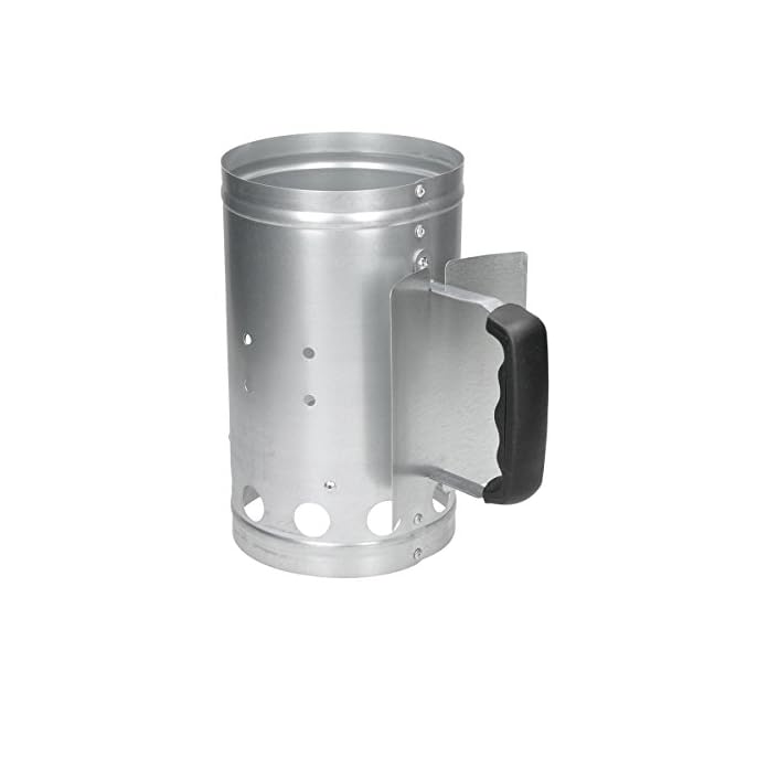 Ecd Germany Grillanzndkamin Aus Verzinkter Stahl Silber Mit Sicherheitsgriff Anzndkamin Anznder Grillanznder Grillstarter Grill Kohleanznder Holzkohle