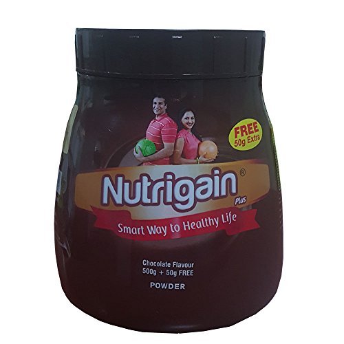 Ayurwin Nutrigain Plus chocolate flavour (500 Grams)+Free 50g Extra RS.651 (27.00% Off) - Amazon