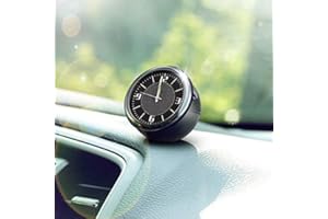 Baceyong Mini Luminous Car Auto Air Vent Stick-On Orologio Interno Quarzo Analogico Orologio
