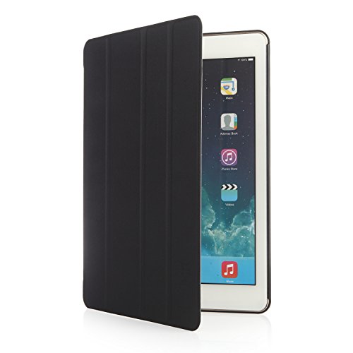 iHarbort® Apple iPad Air 2 Hülle – Ultra Slim Leder Tasche Hülle Etui Schutzhülle Ständer Smart Cover Case für iPad Air 2/ iPad 6 Generation , mit Schlaf / Wach-up-Funktion (iPad Air 2, schwarz) - 5