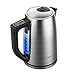 Produktbild Elektrischer Wasserkocher, Miroco 1,7L Wasserkessel Edelstahl Teekessel mit 6 Temperatureinstellung und Trockengehschutz, 2000W Elektrische Kanne mit LCD Anzeige, BPA-Frei, Silber