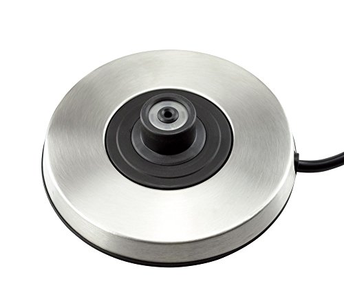 Wasserkocher 1000 W, rostfreies Stahl und Plastik, Volum 1 I, automatisches und manuelles Ausschalten, Abstellplatte 360°, Schaumfilter - 8