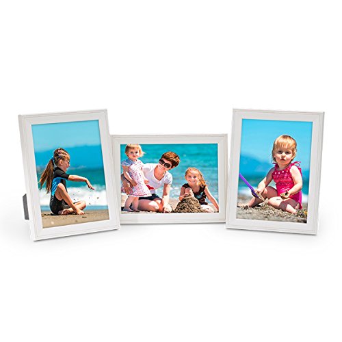 Landhaus-Stil Bilderrahmen-Set 15×20 cm Weiss Massivholz 3er Set - 6