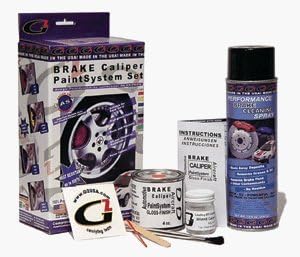 High Temperature High Gloss Self Leveling Brush On Red G2 Brake Caliper Paint System Kit by G2 USA