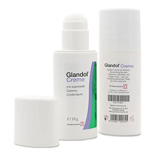 Neurodermitis Creme von Glandol®, Schuppenflechte Creme (Psoriasis) ✔ Neurodermitis Behandlung ✔ bei Neurodermitis, ✔ Neurodermitis Hautcreme, gegen trockene Haut, ohne Cortison, 50g - 6