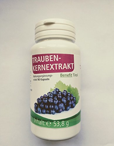 Preisvergleich Produktbild OPC Traubenkernextrakt Kapseln - 90 Stück hochdosiert - 95% OPC