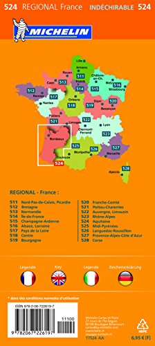 Book's Cover of Carte Aquitaine Michelin 2018