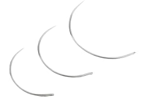 P Prettyia 3Pcs Aiguilles Courbé Outils de Bricolage en Cuir pour Tissus épais