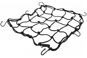 ‎FAST WORLD SHOPPING Carrier Stretch Mesh Elastic Bicycle Car Motorcycle Scooter 6 Hooks