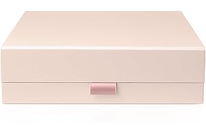 Thepaperbagstore Boîte cadeau magnétique de luxe pour mariage, mariage, fête prénatale (Light Pink - Small-140x120x50mm)