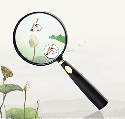 DFHHG® Handheld Magnifying Glass, Acrylic Material 208 * 110mm easy to carry