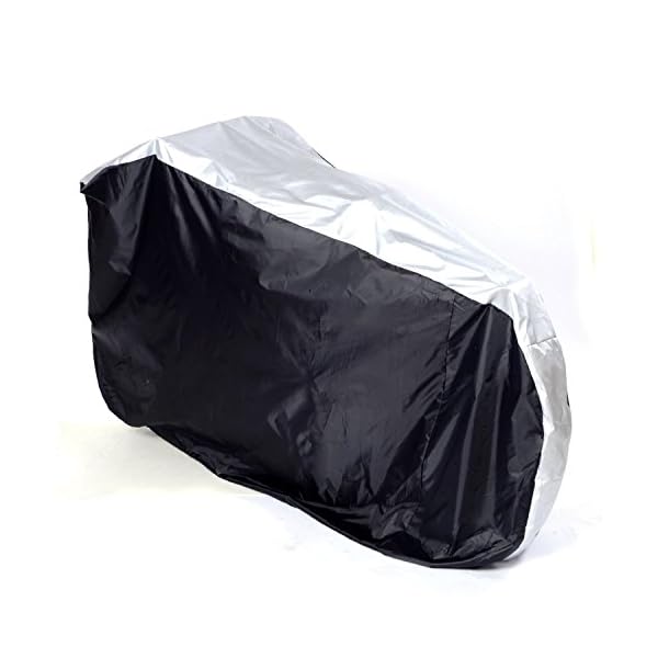 Copribici Impermeabile ANFTOP Per 3 Biciclette - Telo Protettivo Antipolvere E Anti UV | Argento/Nero - Foto 4