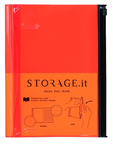 Storage.it Notizbuch L - orange: Format: 21,6 x 16,4