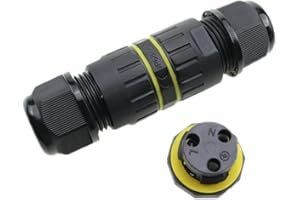 MALAJESS IP68 Waterproof Junction Box Outdoor Cable Connector, Extension Electrical Cable Protector for Cable Diameter Ø5mm-8mm (1 Pack)