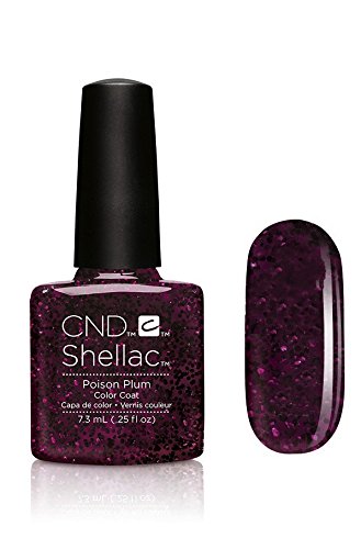 CND Shellac Contradicitons Collection - NEW for Autumn 2015 - UV Soak Off Gel Nail Polish/Varnish (Poison Plum - 1 bottle)