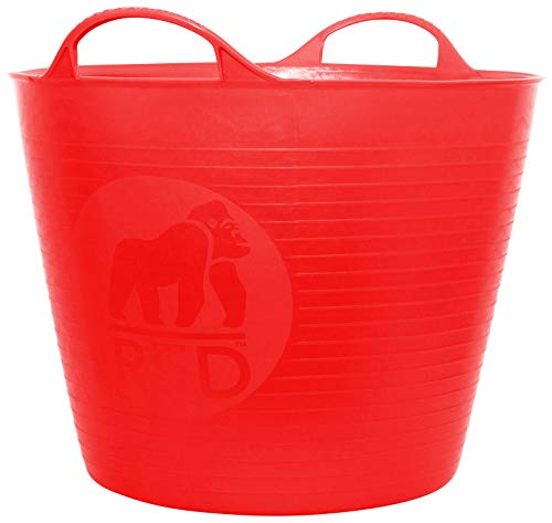 Decco Ltd Cubo Flexible, Rojo, 26 litros