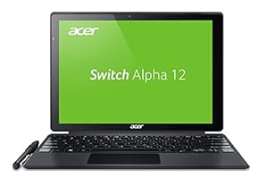 Acer Switch Alpha 12 SA5-271-38U0 30,5 cm (12 Zoll QHD Touch IPS) Convertible Notebook (Intel Core i3-6006U, 4 GB RAM, 256 GB SSD, Acer LiquidLoop, Lautlos, Windows 10, Mulit-Touch) silber