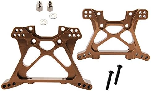 Yiguo Aluminum Front / Rear Shock Tower SLA009 / SLA006 for 1:10 Traxxas Slash 4x4 RC Car Titanium Set of 2