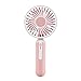 Produktbild Sommer Ventilator FORH Mini Handheld USB Personal Fan Aufladbarer Batterie Lüfter Kraftvoller und geräuscharmer Turbo-Ventilator Beweglicher Tischventilator Lüfter zum Kühlen (Rosa)